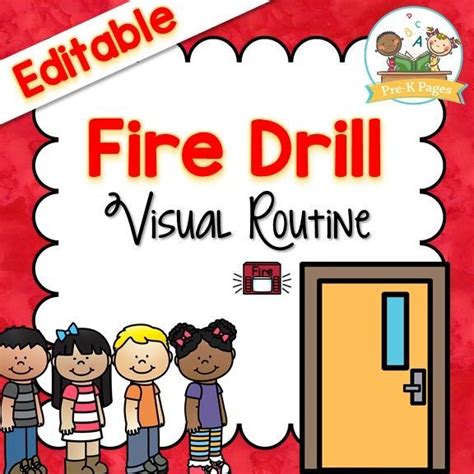 Fire Drill Visual Routine - Pre-K Pages | Fire drill, Fire drill ...