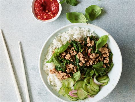 Chicken Larb Bowl with Coconut Rice Recipe - goop