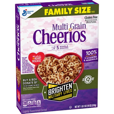 Multi Grain Cheerios, Multigrain Cereal, Gluten Free, 18 oz - Walmart ...