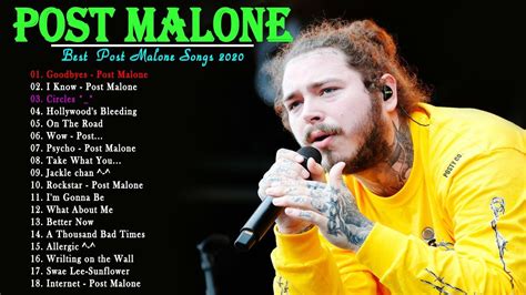 Best Songs of Post Malone 2020 - Post Malone Greatest Hits Playlist ...