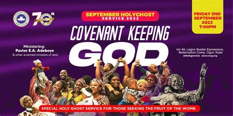 RCCG SEPTEMBER 2022 HOLY COMMUNION SERVICE THEME: COVENANT KEEPING GOD ...