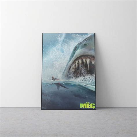 The Meg 2 Poster - Megalodon Shark Movie Wall Art No Frame sold by ...