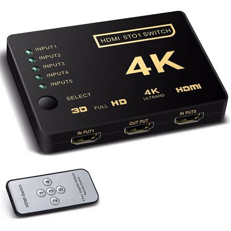 HDMI Switch 5 Port 2K/4K