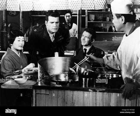 SAYONARA, Miyoshi Umeki, James Garner, Red Buttons, 1957 Stock Photo ...