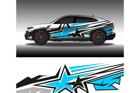 Wrap car decal design vector, custom livery race (1050861)