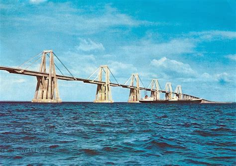 My Favorite Postcards: The Bridge Crossing Maracaibo Lake in Venezuela