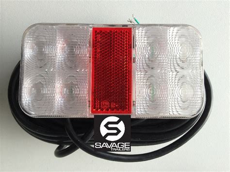 ARK SUBMERSIBLE RECTANGLE LED BOAT TRAILER LIGHT KIT - ONE PAIR ...