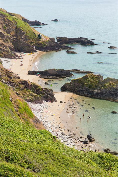 Whitsand Bay beach Cornwall coast England UK Photograph by Charlesy