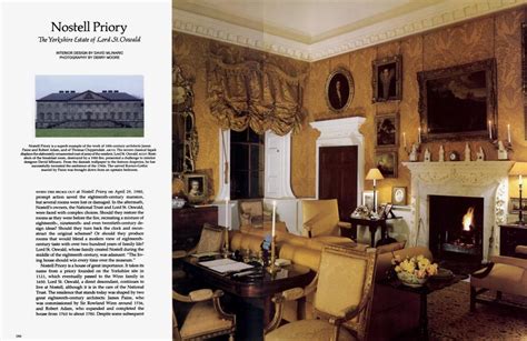 Nostell Priory | Architectural Digest | SEPTEMBER 1984