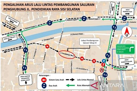 Pemkot Jaktim mulai pengerjaan saluran air di Duren Sawit - ANTARA News