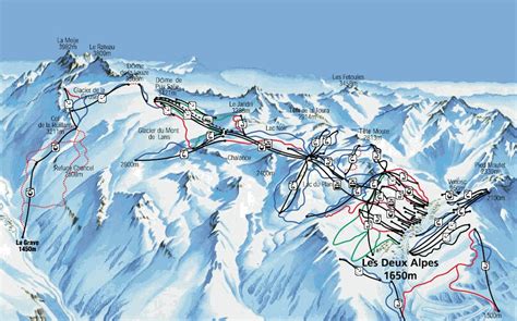 Les 2 Alpes Piste Map | trails & marked ski runs | SNO