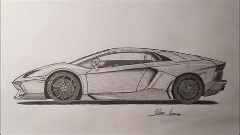 Super Car: How To Draw A Lamborghini Huracan Side View