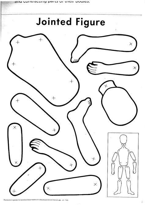 Jointed figure | Paper doll template, Paper puppets, Paper dolls