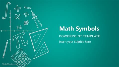 Math Symbols Cover Slide PPT - SlideModel