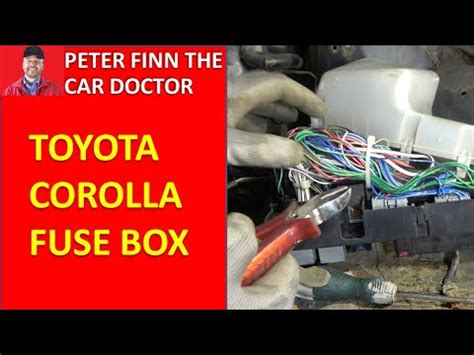 How to replace Toyota Corolla FUSE BOX. Years 1990 to 2022 - YouTube