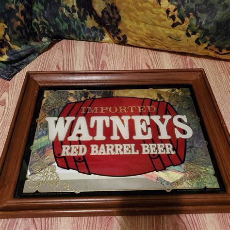 Watney's Red Barrel Beer Mirror Bar decor | Etsy