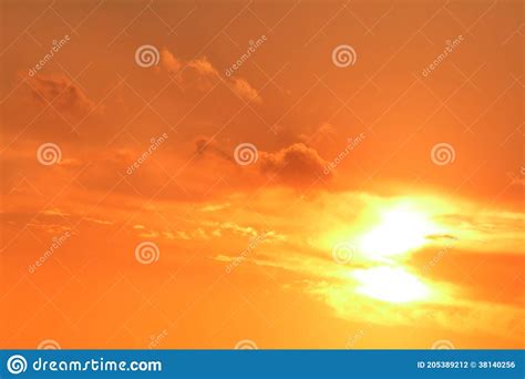 Red sunset in the sky stock photo. Image of yellow, sunlight - 205389212