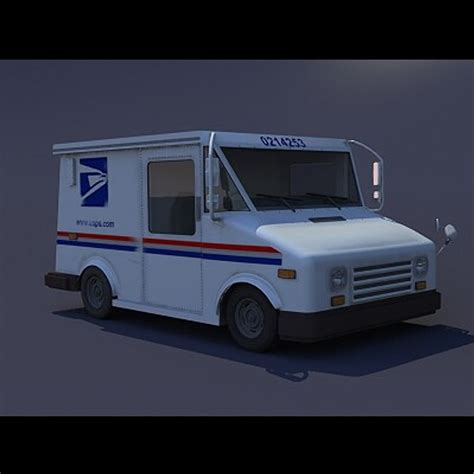 grumman usps mail 3d model