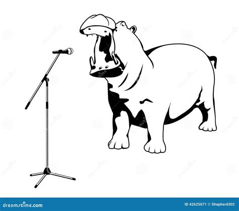 Singing Hippo Stock Illustrations – 36 Singing Hippo Stock ...