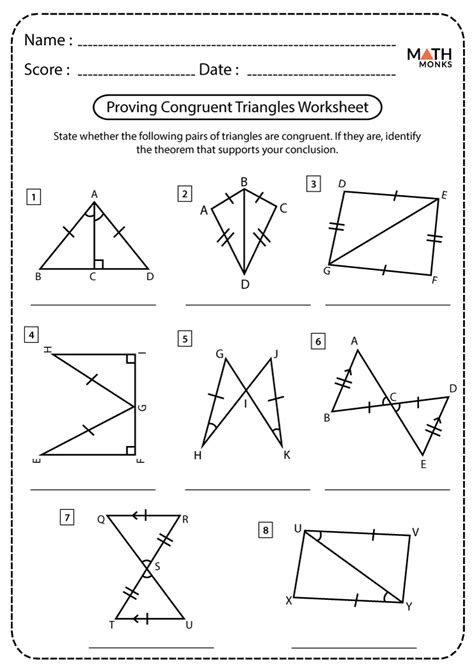 Congruent Worksheets