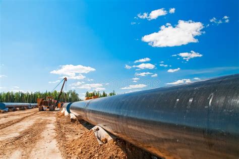 Gas(oil) Pipeline Construction Stock Photo - Image of gaspipeline ...