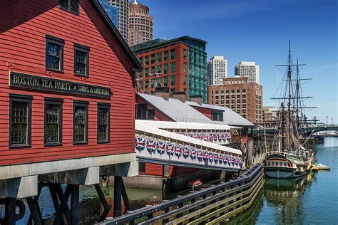 BOSTON Tea Party - Museum and Ship Photograph by Melanie Viola