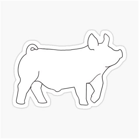 "Show Pig, showpig, stocks how, stock show, ffa, pig, hog, 4-H" Sticker ...