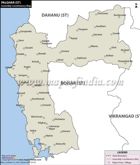 Palghar Assembly (Vidhan Sabha) Constituency Map and Election Results