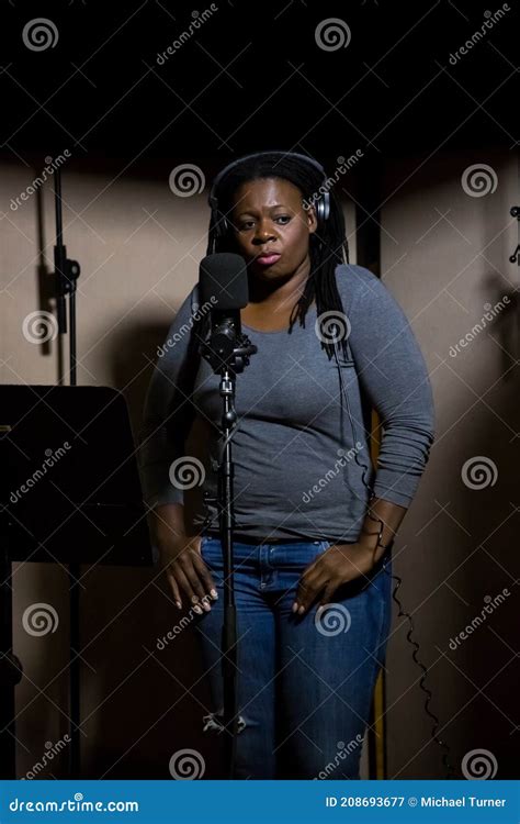 Judith Sephuma, South African Singer Recording Vocal Part on Afro-pop ...