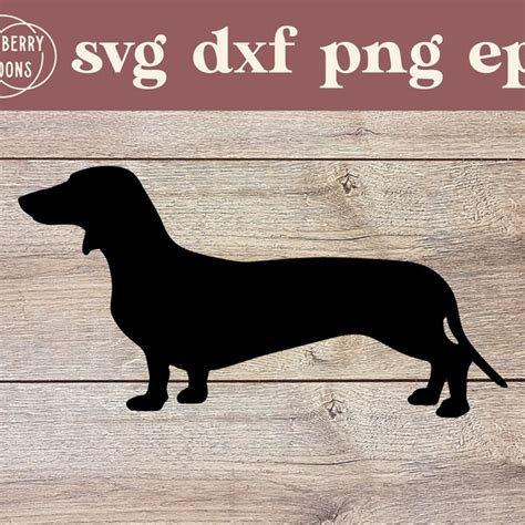 Weenie Dog Cut File - Etsy