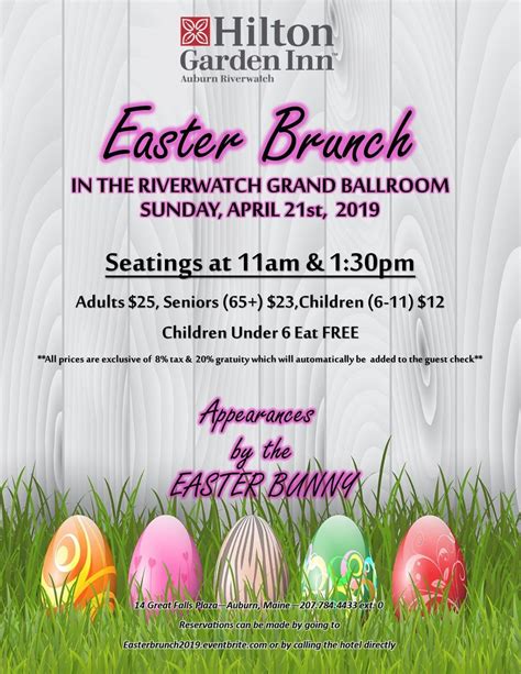 Easter Brunch 2019 at Hilton Garden Inn Auburn Riverwatch, Auburn