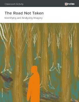 Robert Frost - "The Road Not Taken" - Imagery Activity by eNotes for ...