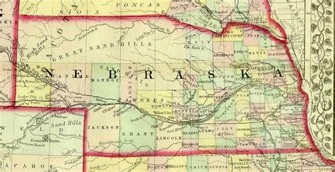 Nebraska Historical Map