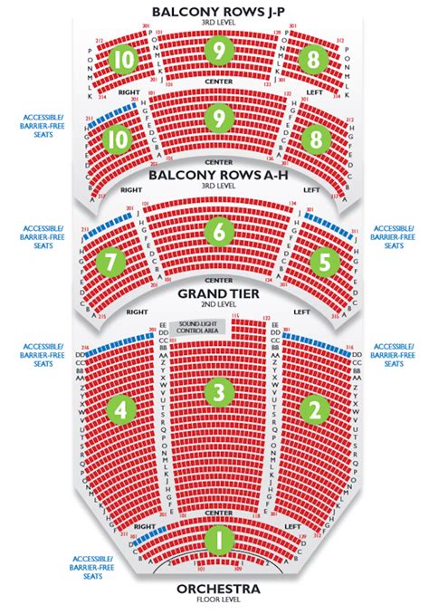 Seating Chart | Durham Performing Arts Center | Durham, North Carolina