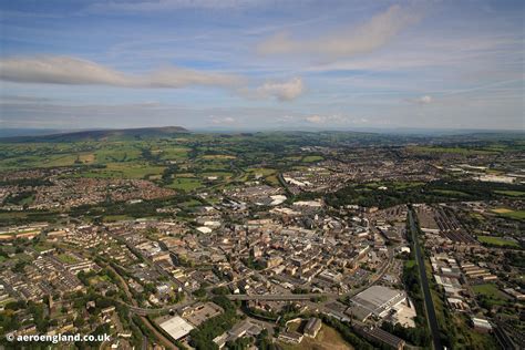 aeroengland | aerial photograph of Burnley Lancashire England