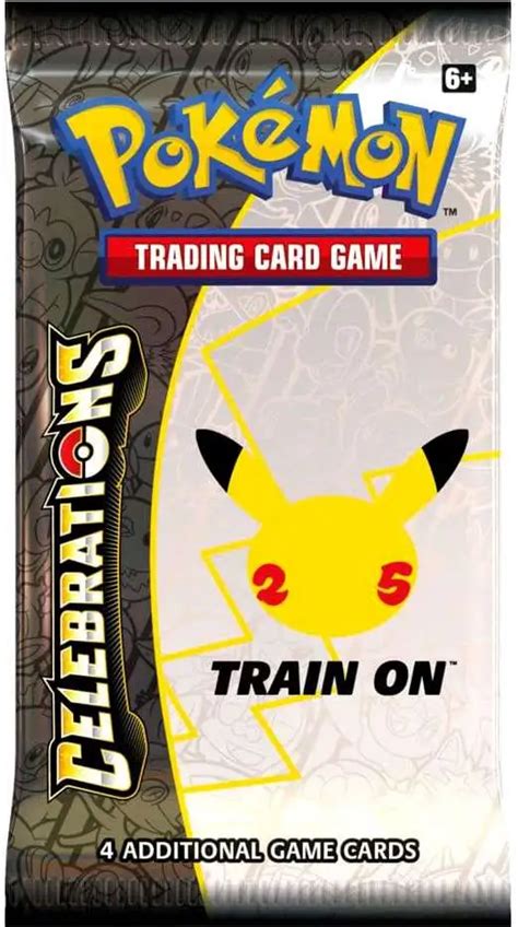 Pokemon Celebrations Booster Pack 4 Cards Pokemon USA - ToyWiz