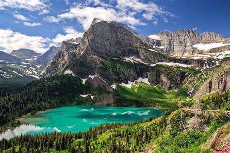 Nature, Landscape, Lake, Turquoise, Water, Mountains, Forest, Glacier ...