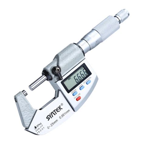 IP64 0 25mm Electronic Digital Micrometer Accuracy 0.001mm Outside ...