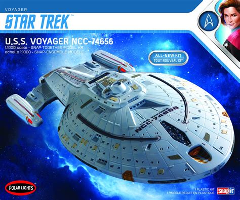 Buy Round 2 Polar Lights Star Trek U.S.S. Voyager (Snap) 2T 1:1000 ...