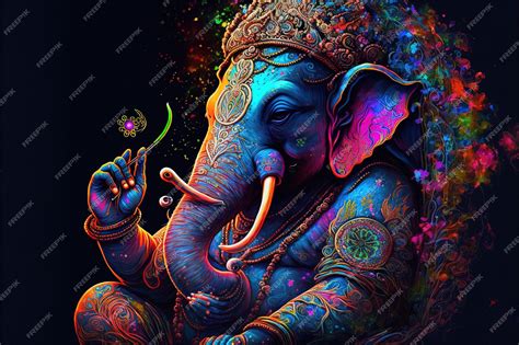 Premium Photo | Generative AI on statue of Lord Ganesha Ganesha ...