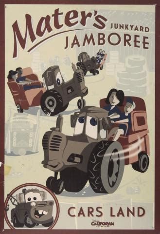 Cars Land Mater's Junkyard Jamboree Attraction Poster - ID ...