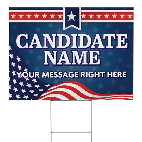 Patriotic Custom Political Lawn Sign 24 x 18 Printed on both | Etsy