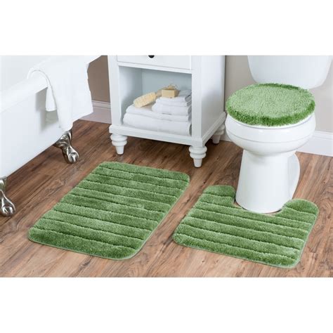 Luxury Nylon 3 Piece Bath Rug Set | eBay