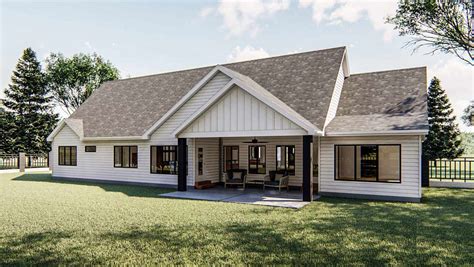 Modern-farmhouse House Plan - 3 Bedrooms, 2 Bath, 2400 Sq Ft Plan 52-392