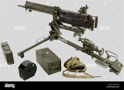 A German pattern Maxim M.G. 08 machine gun, made by DWM in 1918 and ...