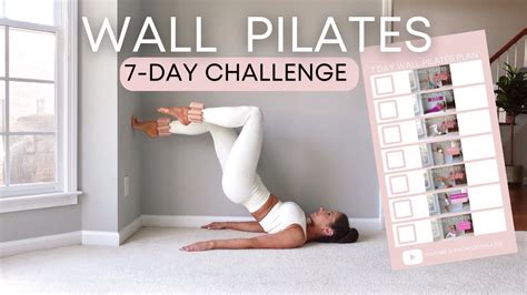 Wall Pilates Challenge for Beginners | Free 7 Day Wall Pilates Workouts ...