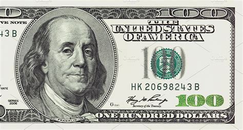 One hundred dollars bill detailed | Background Stock Photos ~ Creative ...