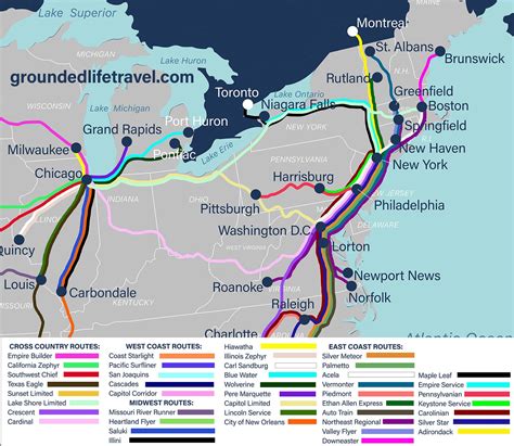 Amtrak Map and Route Guide | Grounded Life Travel