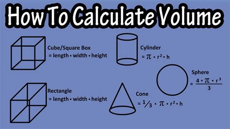 Volume Formula For A Rectangle