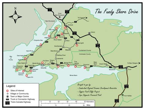 Bay of Fundy Tourist Map - Bay of Fundy Nova Scotia • mappery